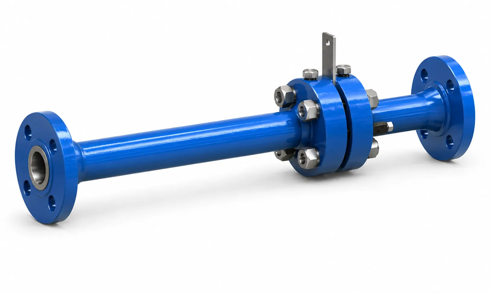 Spool azul para medición de flujo de proceso