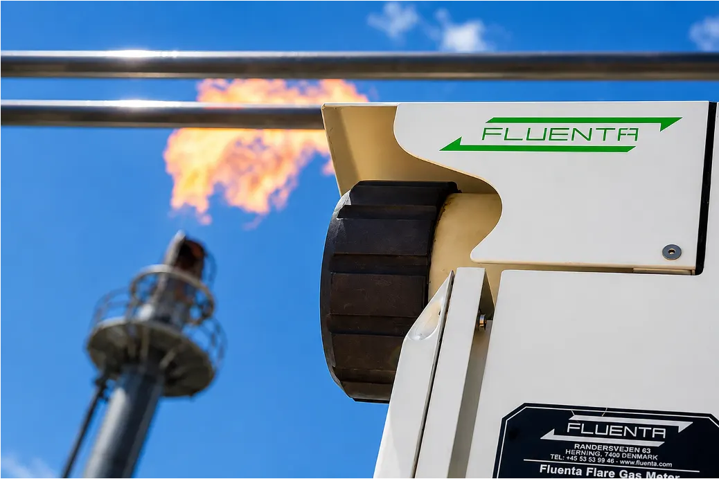 Medidor de gas de tea FLUENTA en campo