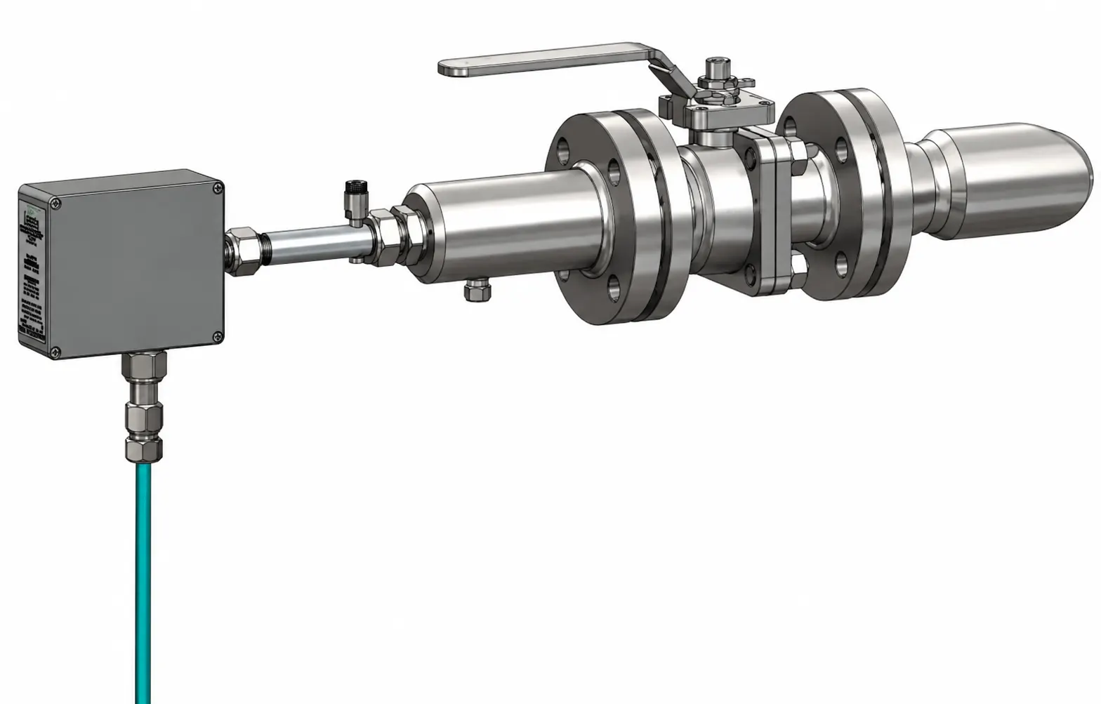 Ensamble ultrasónico FLUENTA para medición de gas
